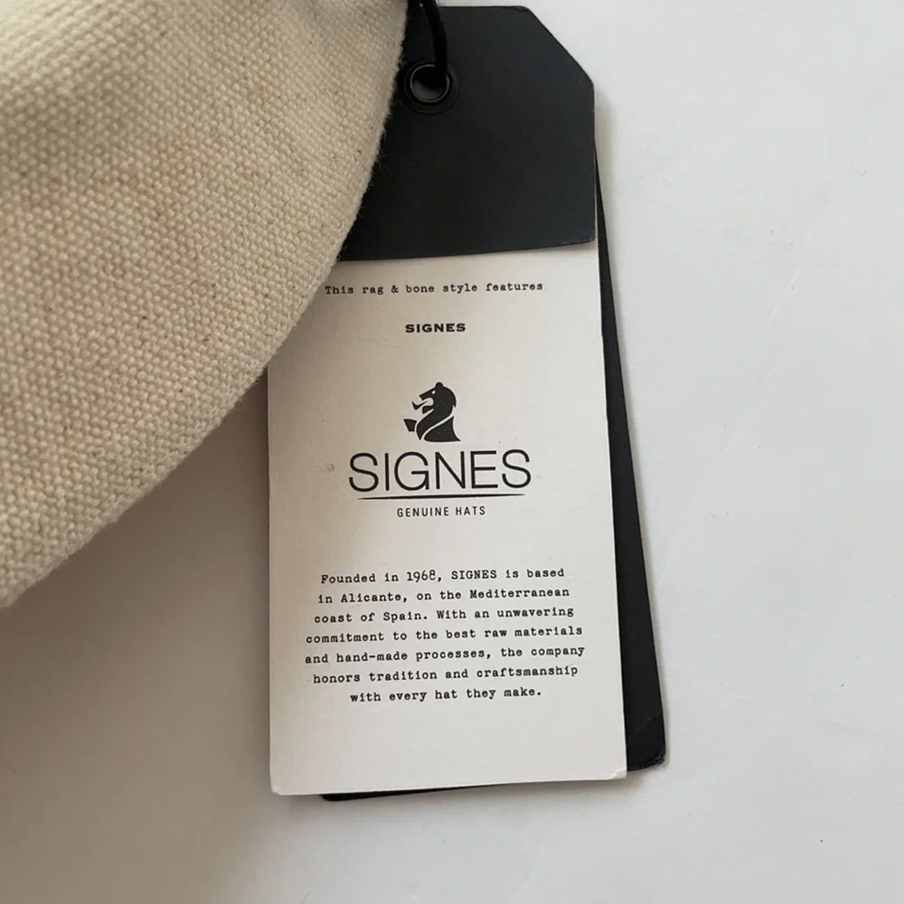 Rag and Bone Signes geninue Fedora hat tan S NWT
